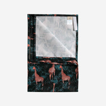Load image into Gallery viewer, Teal Giraffe Tea Towel
